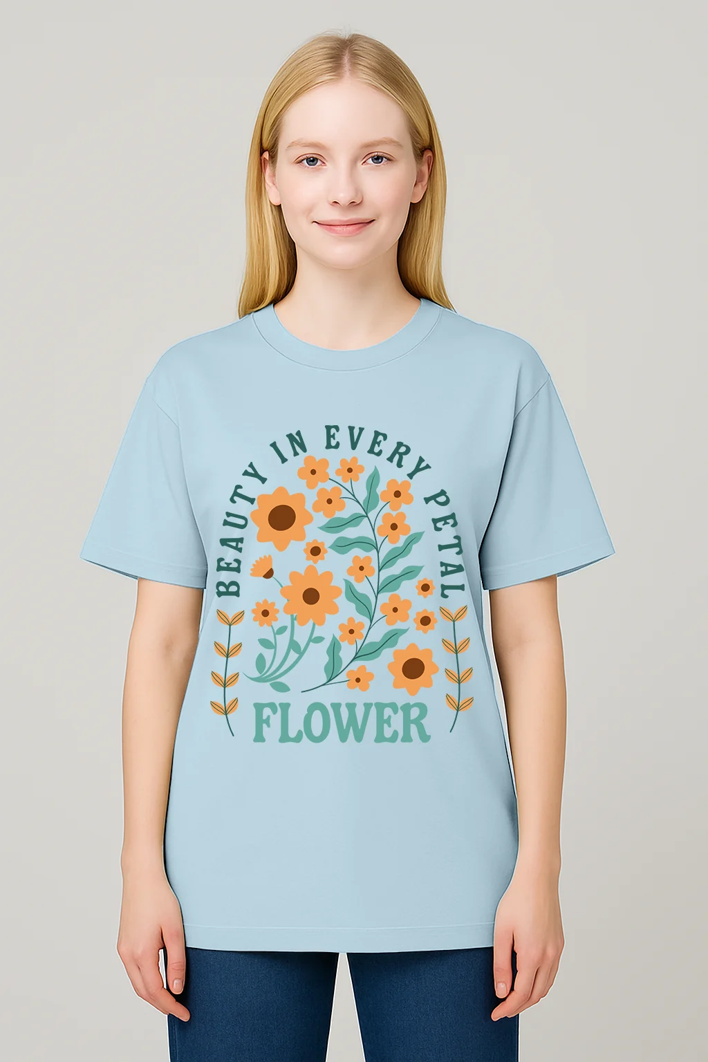 Beauty In Every Petal SkyBlue