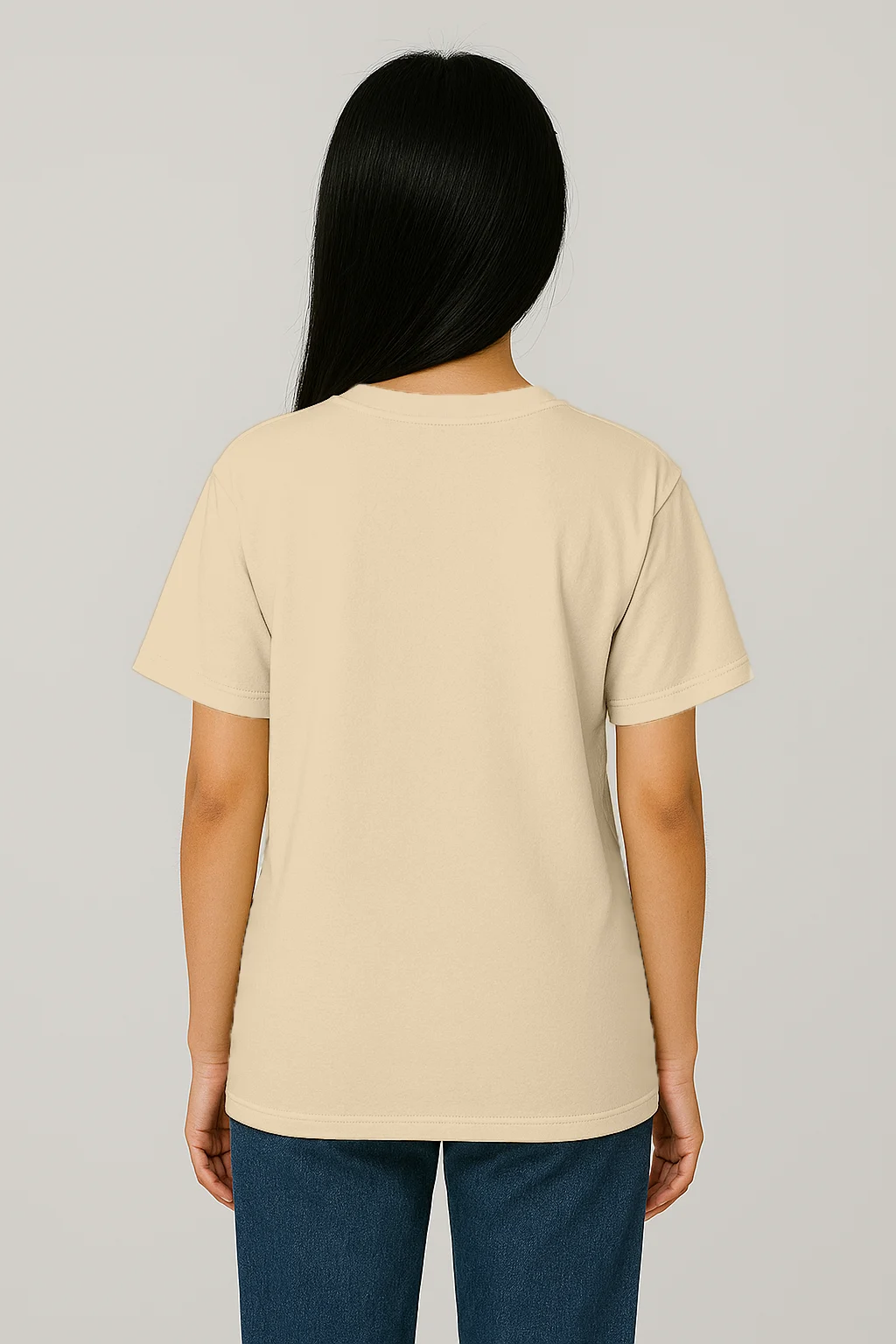Cute Flower T-shirt CreamApricot - Image 2