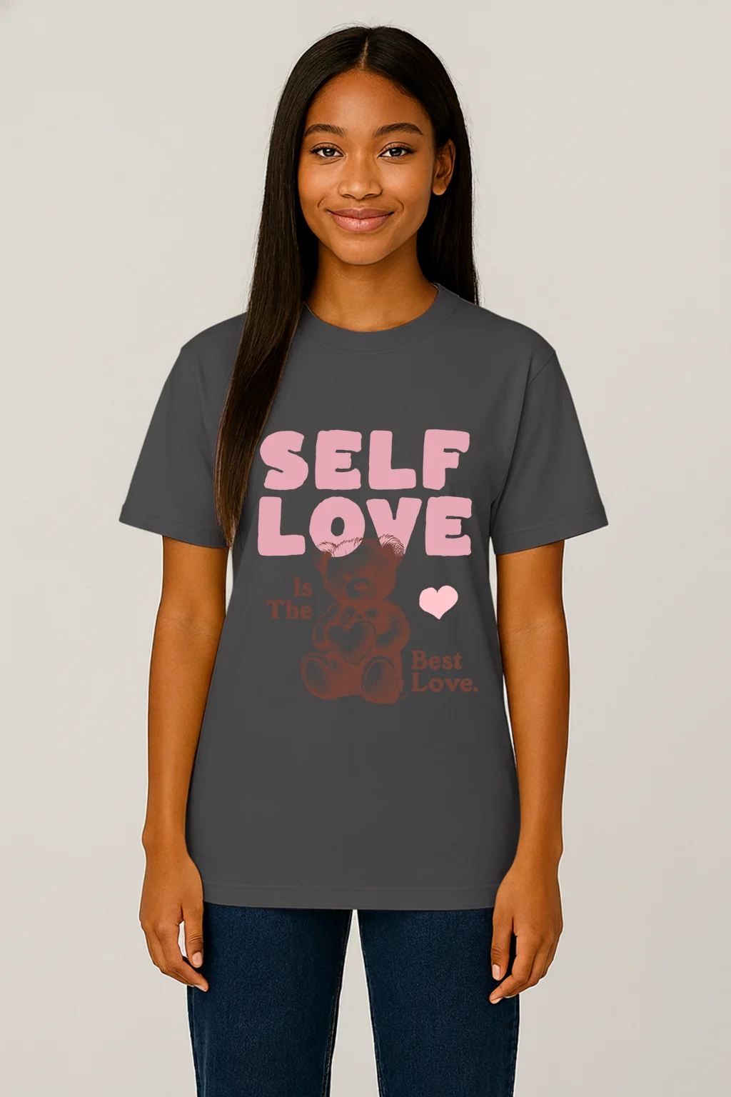 Cute Pink Retro T-Shirt DarkGray