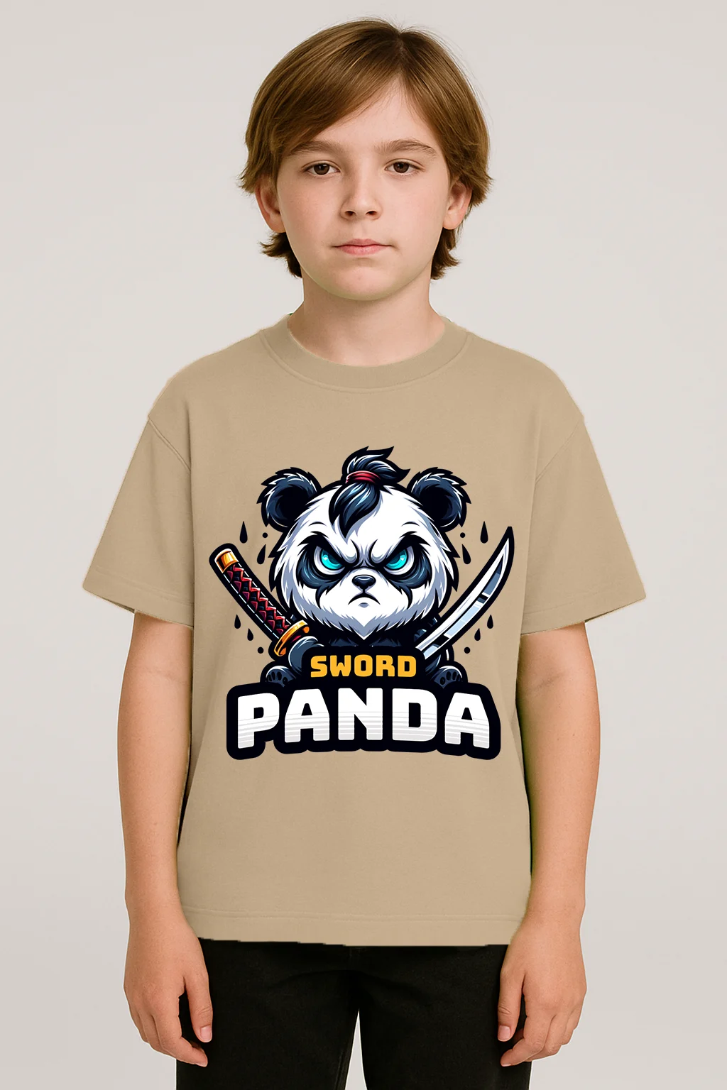 Panda Esport Mascot Khaki