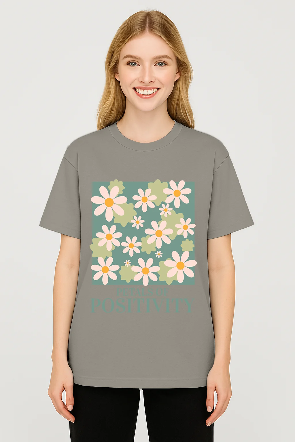Petals Of Positivity TaupeGray