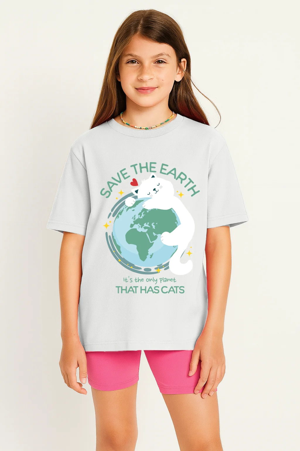 Save the earth White