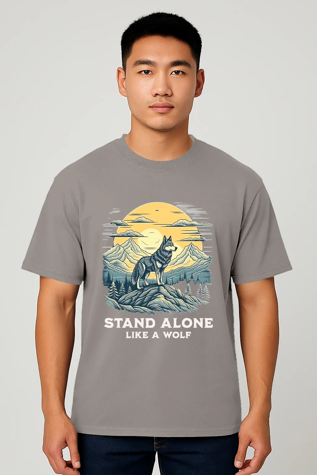Stand Alone Like A Wolf AshGray
